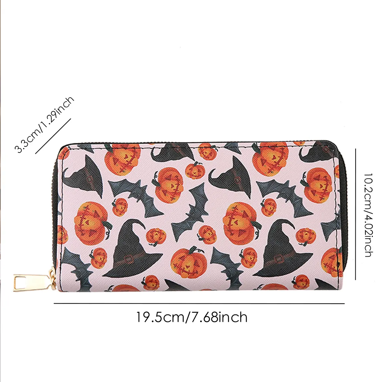 Halloween special high-definition printed pattern long wallet for women's wallet