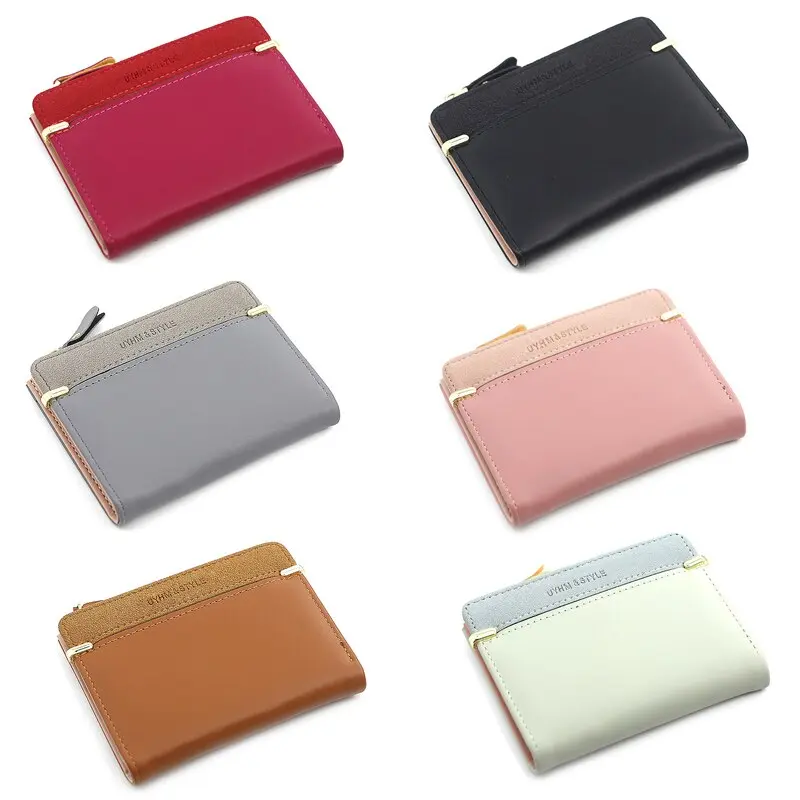 Fashion Simple Elegant Short Women Wallet Ladies Coin Purse for Woman Card Holder Small Wallets Female Mini Clutch for Girl