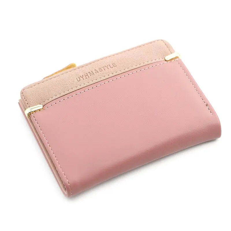 Fashion Simple Elegant Short Women Wallet Ladies Coin Purse for Woman Card Holder Small Wallets Female Mini Clutch for Girl