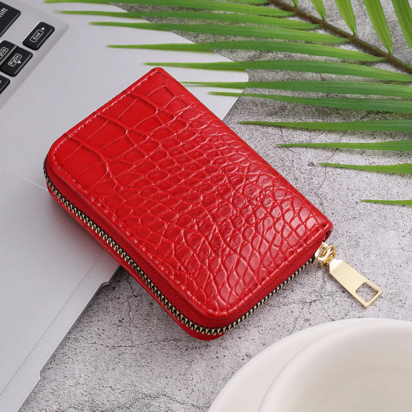 Fashionable Stone Patterned Wallet Short, Large Capacity, Multi Slot Card Bag, Multifunctional Zero Wallet