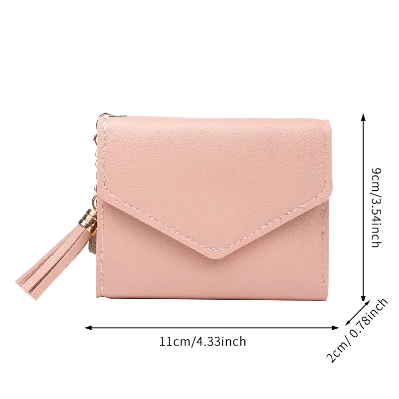 2025 new female purse length cute tassel mini coin purse multi-card student wallet fashion Joker.