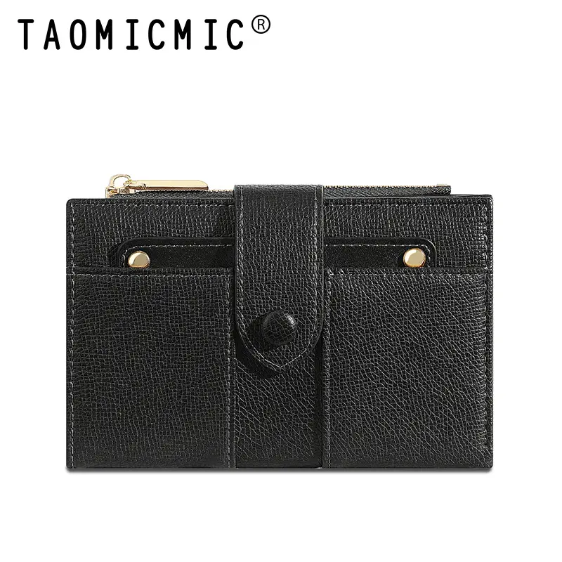 Mid-length Ladies Wallet Premium European and American Retro Large-capacity Two-fold PU Folding Wallet Coin Card Holder