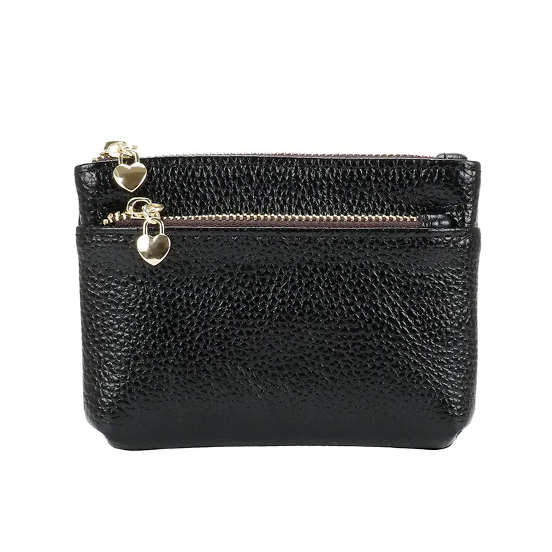 1Pcs PU Leather Coin Purse Women Mini Change Purses Kids Coin Pocket Wallets Key Chain Holder Zipper Pouch Card Holder Wallet