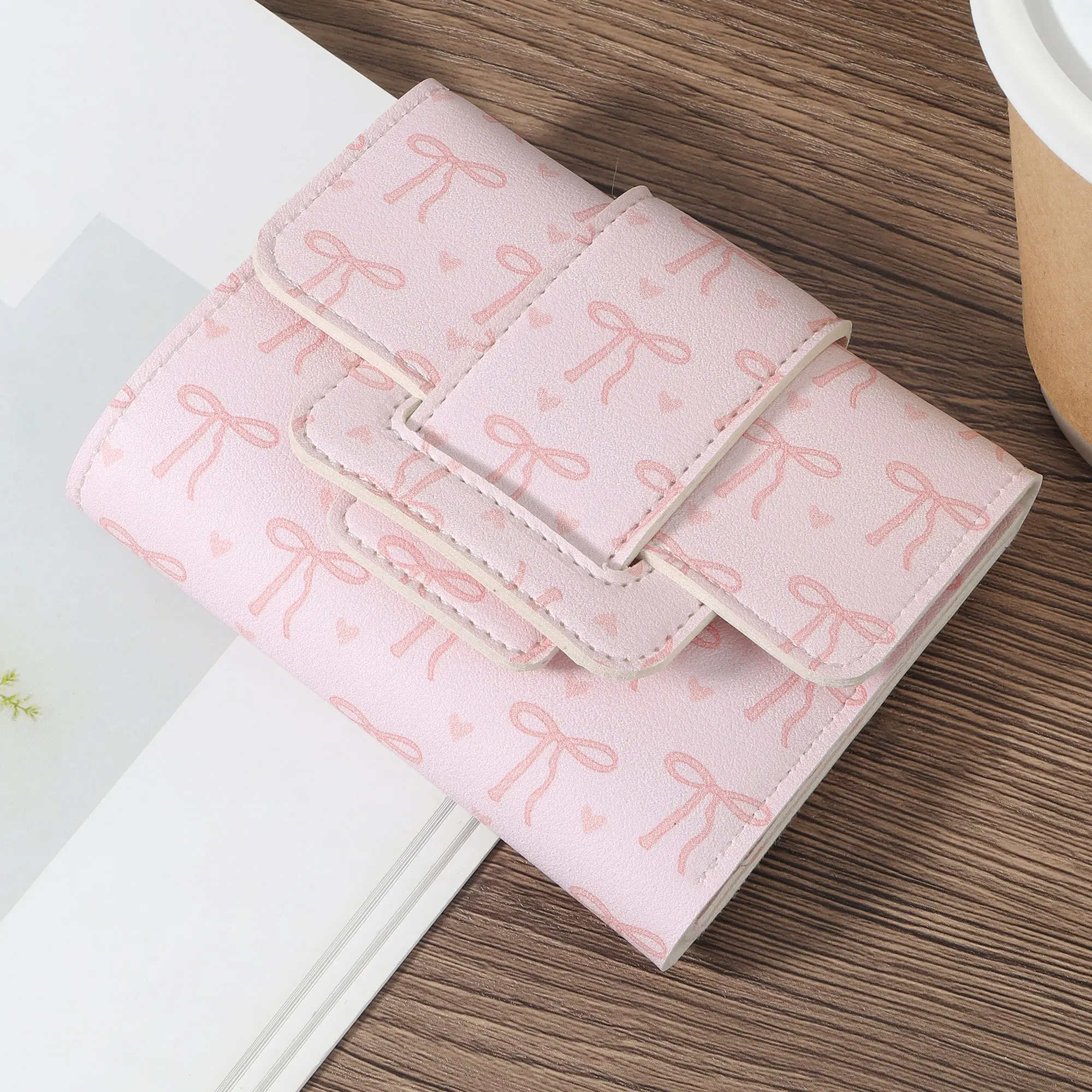 Women's multifunctional short wallet zipper wallet, fashionable coin wallet zipper, high-quality credit card storage bag, simple