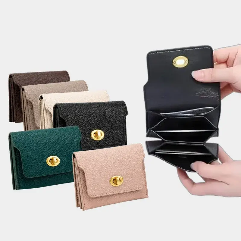 New Women Wallets Female Short Hasp Pu Leather Purses Multifunctional Large Capacity Money Bag for Women Small Coin Card Holders
