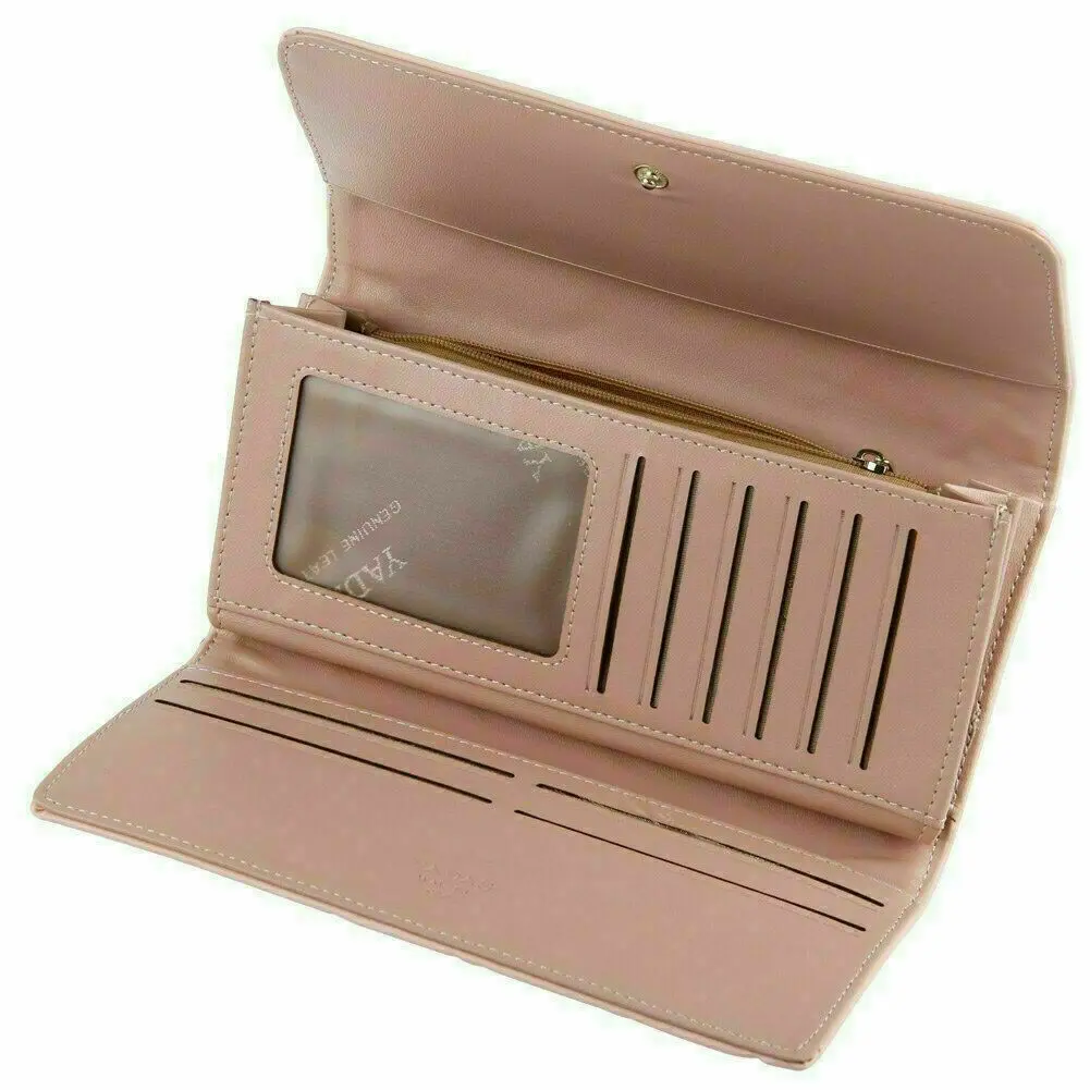 Women PU Leather Long Wallet Diamond Pattern Purse  Large Capacity Card Holder Crown Buckle Ladies Phone Bag Girls Gifts