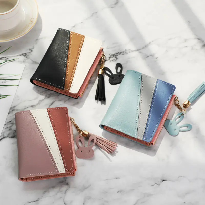 Free Name Customizing Women Wallets New Short Card Holders Quality Zipper Female Purses Simple Coin Pocket Small Women's Wallet