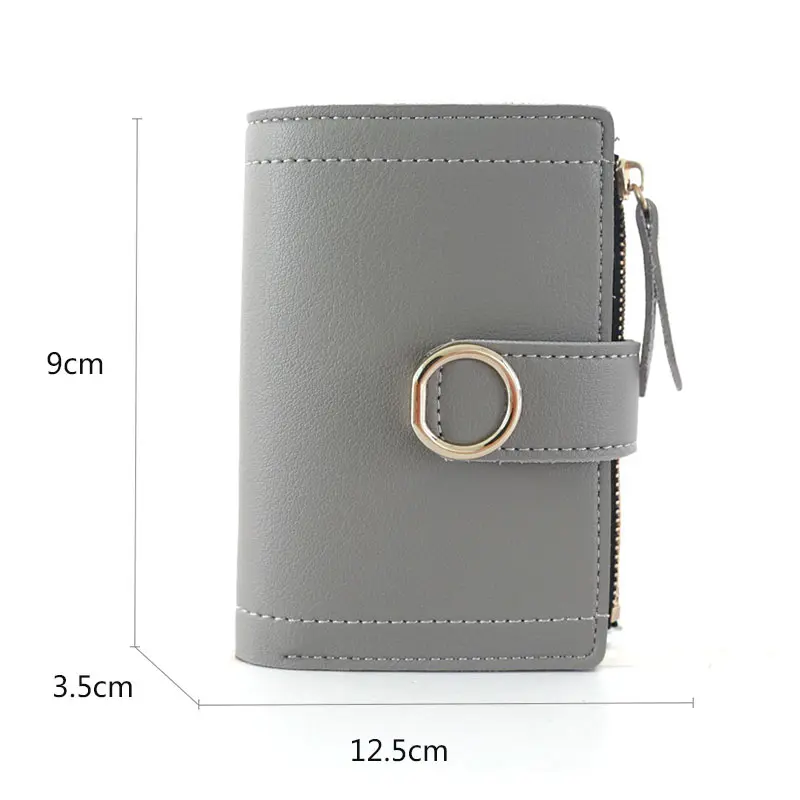 2023 Short Women Wallets Free Name Engraving Coin Pocket Zipper Female Purse New Fashion Card Holder Simple Women's Wallet