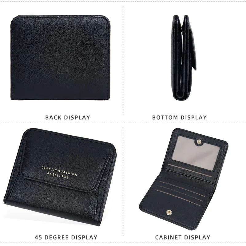 Name Customized Wallet Short Women Card Holder Coin Pocket Brand Female Purses High Quality Photo Holder Wallet For Girls