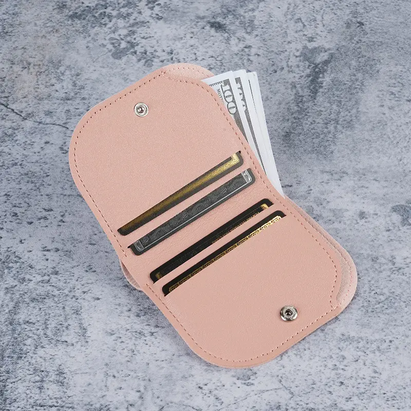 Hot selling wallet new semi-circular mini cute and compact wallet wholesale, internet celebrity solid color versatile coin purse