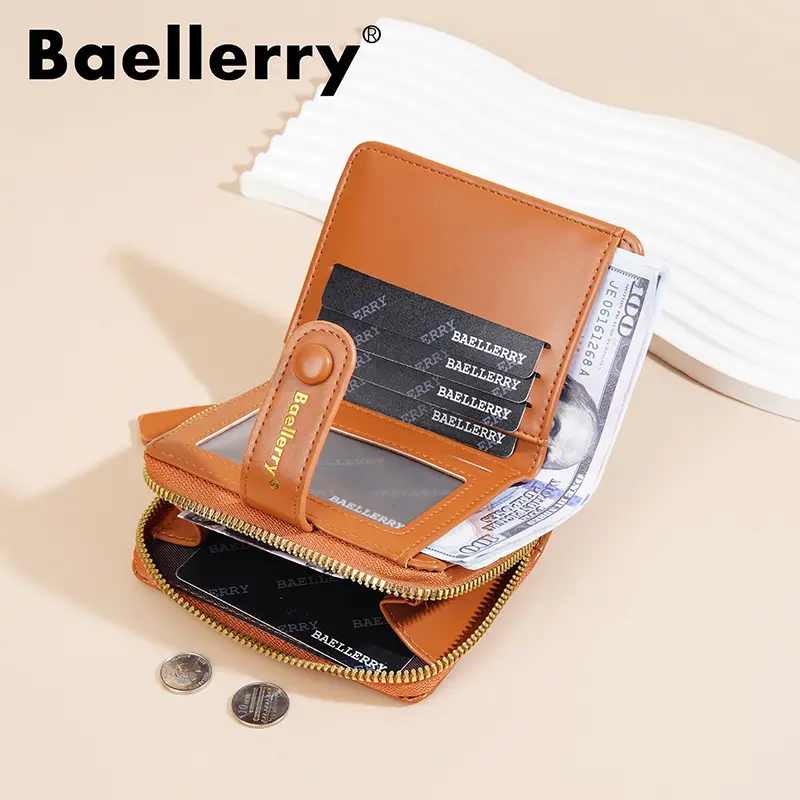 Baellerry New Zipper Women Wallets Large Capacity Card Holder Top Quality Female Purse Coin Pocket Stone Pattern Wallet For Girl
