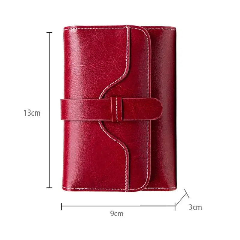Genuine Leather Women's Purse Short Credit Card Holder Wallets Coin Handbag Wallet for Women Carteras Para Mujer ladies Purses