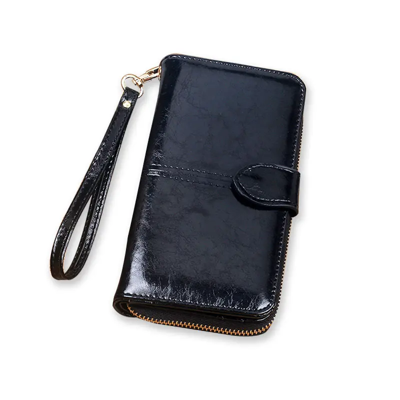 Women Wallets Pu Leather Women Purses Fashion Long Zipper Women's Wallet Money Coin Holder Female Long Purse Female Purse Zipper