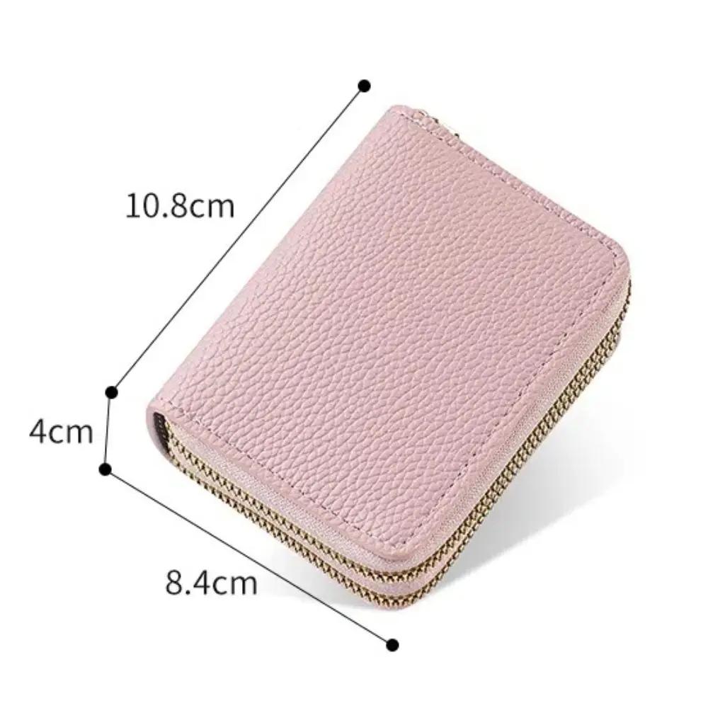 Stylish Women's Card Holder Wallet Double Layer Zipper Multi-Function Compact Design for Cards & Cash Small Portable Organizer