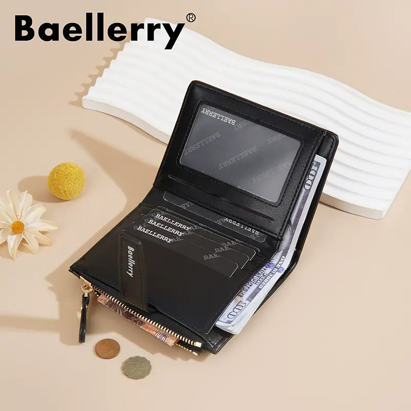 Baellerry High Quality Women Short Wallets Zipper Coin Pocket Card Bag Female Purse New Fashion Card Holder Cute Wallet For Girl