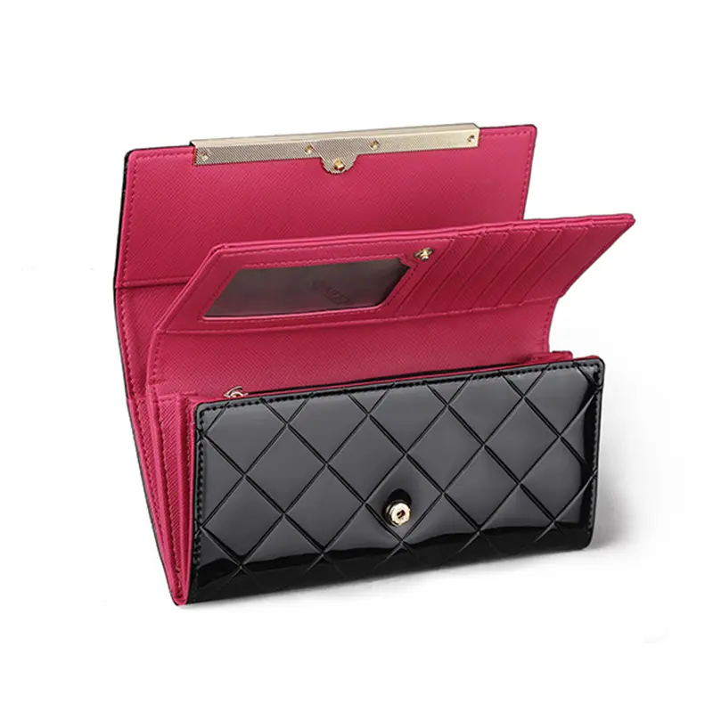 Luxury Designer Women's Wallets RFID Card Holder Purses for Women Genuine Leather Long Wallet Female Billfold Handbag