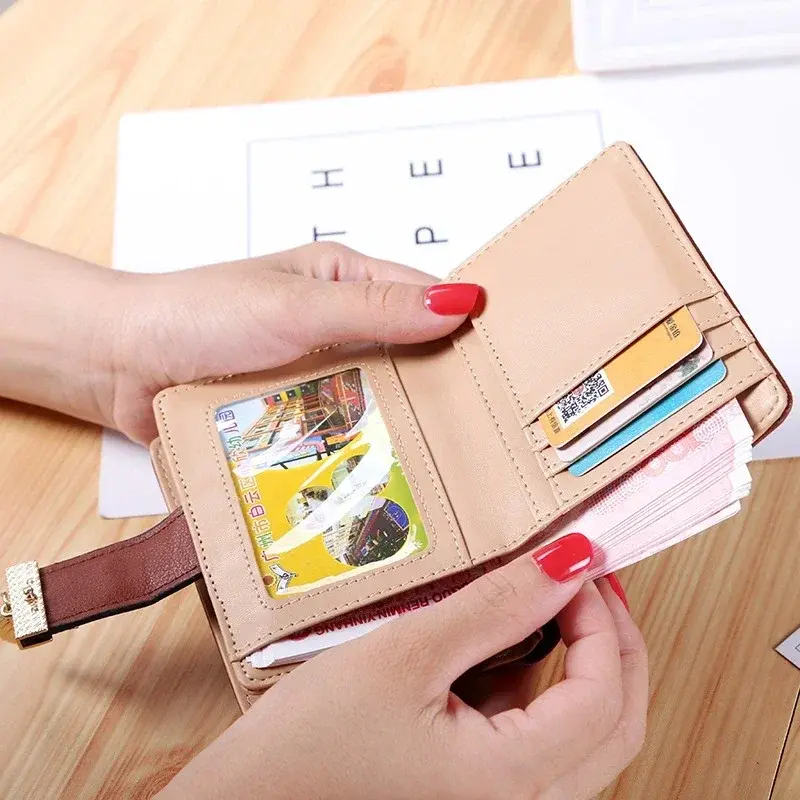 Fashion Women's Wallets Mini Coins Bag Short Purses for Women Cards Holder Wallet Luxury Fold Billfold Carteras Para Mujer