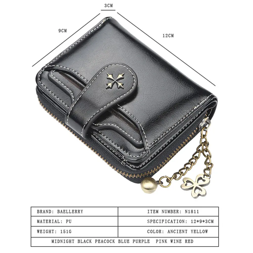 2021 New Women Wallets Name Engraving Fashion Short PU Leather Top Quality Card Holder Female Purse Zipper Wallet For Women