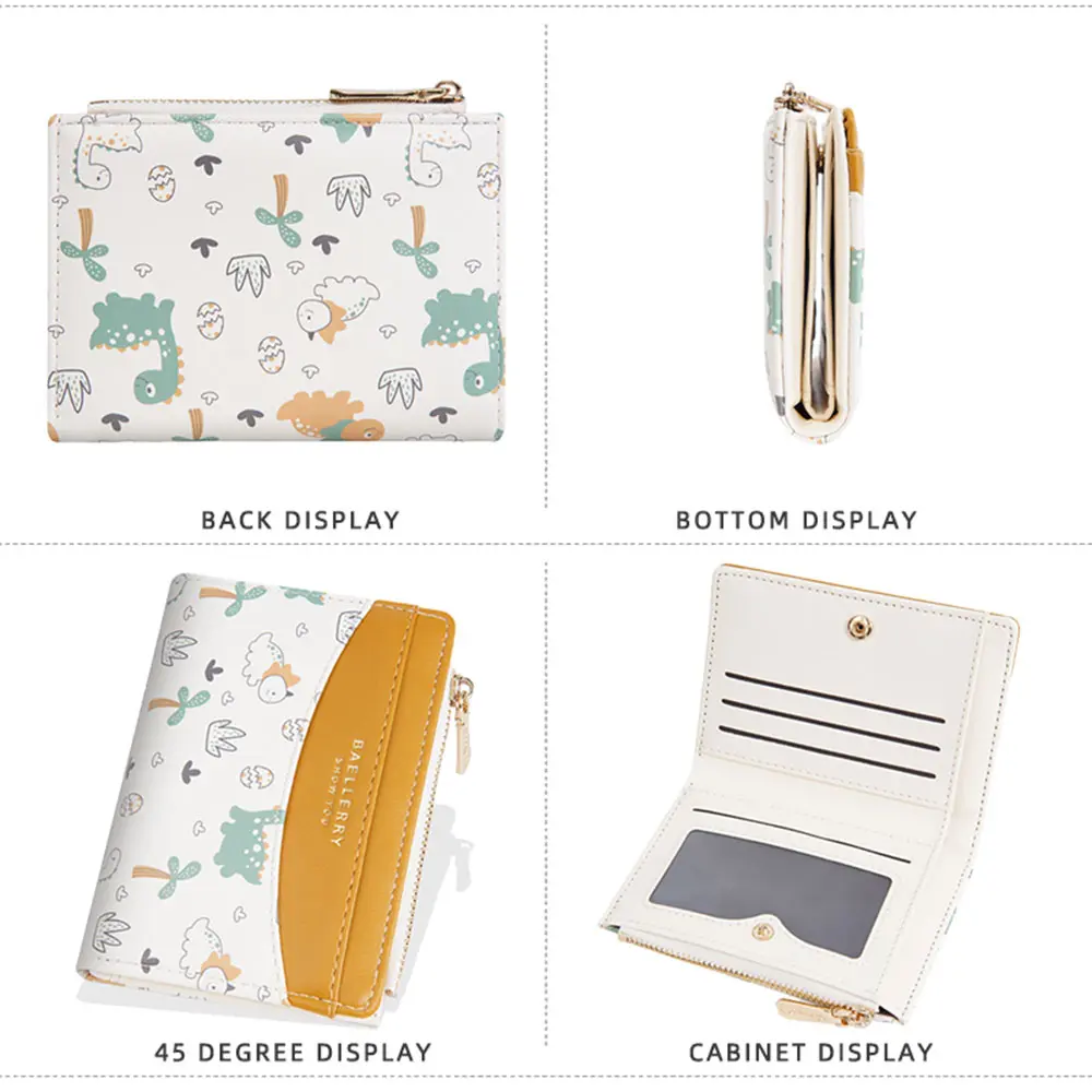 Baellerry New Short Women Zipper Wallets Cute Coin Bags Brand Female Purses Credit Card Holder Simple Small Wallet For Girls