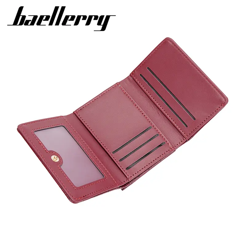 Baellerry New Women Short Wallet Brand Card Holder Simple Coin Pocket High Quality Female Purse Crocodile Pattern Women's Wallet