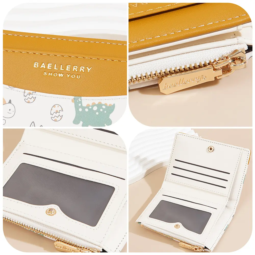 Baellerry New Short Women Zipper Wallets Cute Coin Bags Brand Female Purses Credit Card Holder Simple Small Wallet For Girls