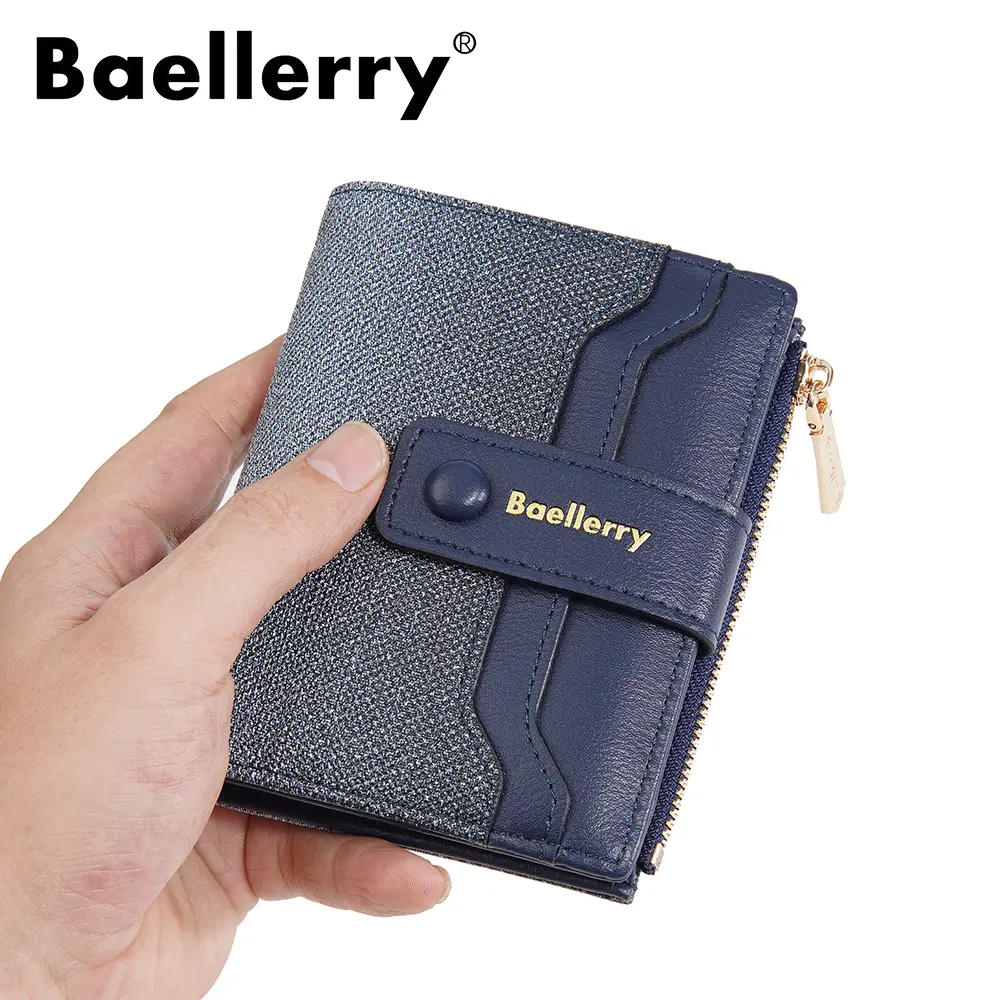 Baellerry New Women Short Wallets Coin Pocket High Quality Zipper Female Purses Credit Card Holder Money Clips Women's Wallet