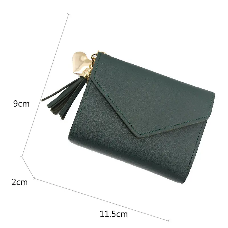 2024 New Short Women Wallets Free Name Engraving Small Card Holders Luxury Female Purse High Quality Cute Wallet For Girls