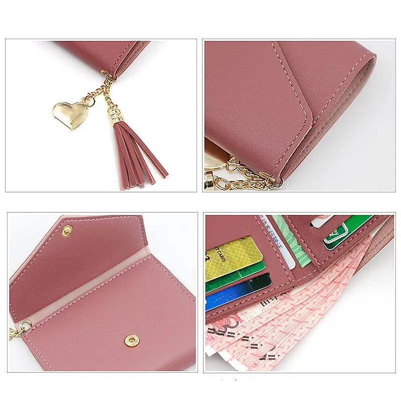 2024 New Short Women Wallets Free Name Engraving Small Card Holders Luxury Female Purse High Quality Cute Wallet For Girls