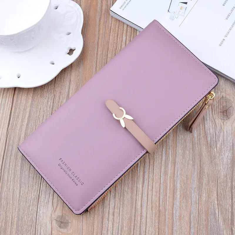 2024 New Trends Wallets Women Luxury Brand Design Long Wallet Zipper Purses Female Short Coin Purse Credit Card Holder