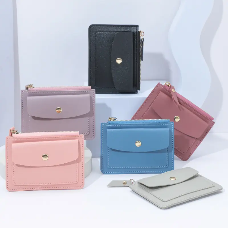 Free Name Customized Women Wallets New Short Zipper Card Holders Female Purse Brand Coin Pocket Top Quality Wallet For Girls