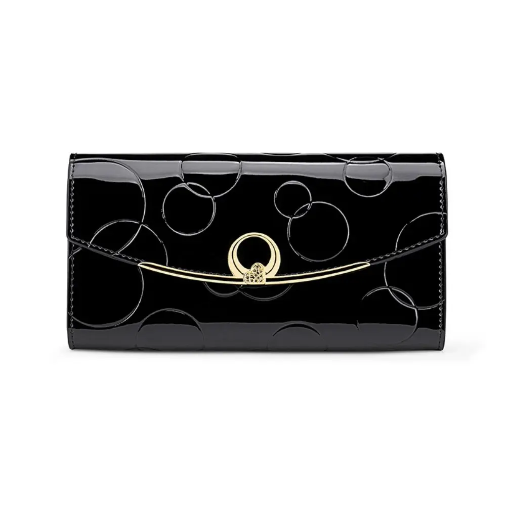 Genuine Leather Wallets	for Women Luxury Designer Purses RFID Card Holder Women's Long Handbag High Quality Ladies Gift