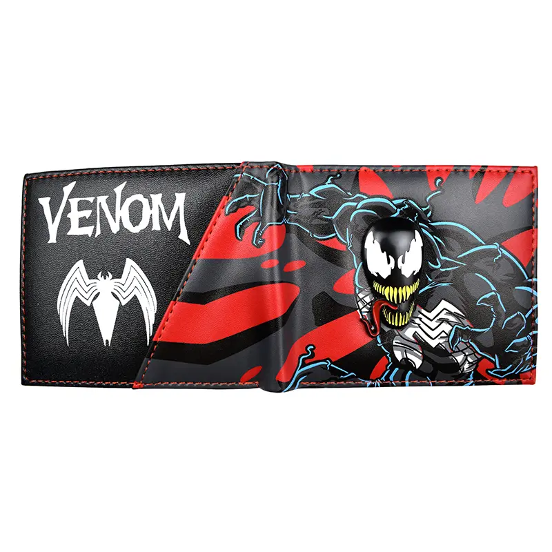 MINISO Metal 3D Design Comics Marvel Hero Venom Wallet with Coin Pocket