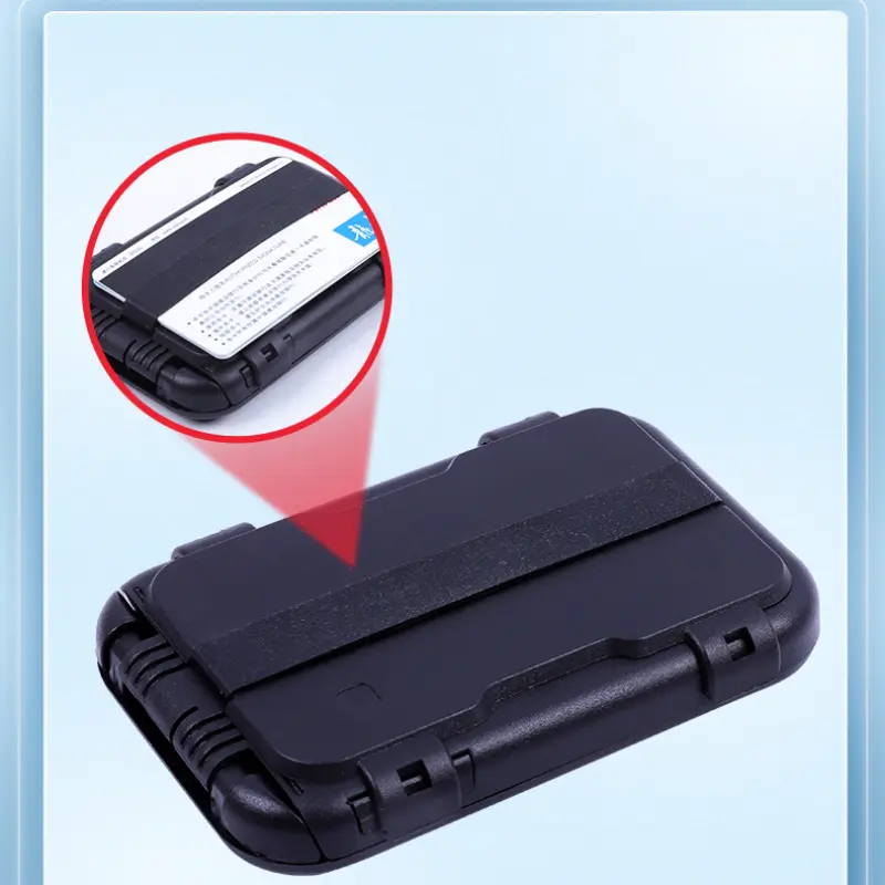 RFID Block Minimalist Plastic Wallet Men's Ultra Thin Aluminum Clip Pocket Cash Credit Card Holder Wallets Men