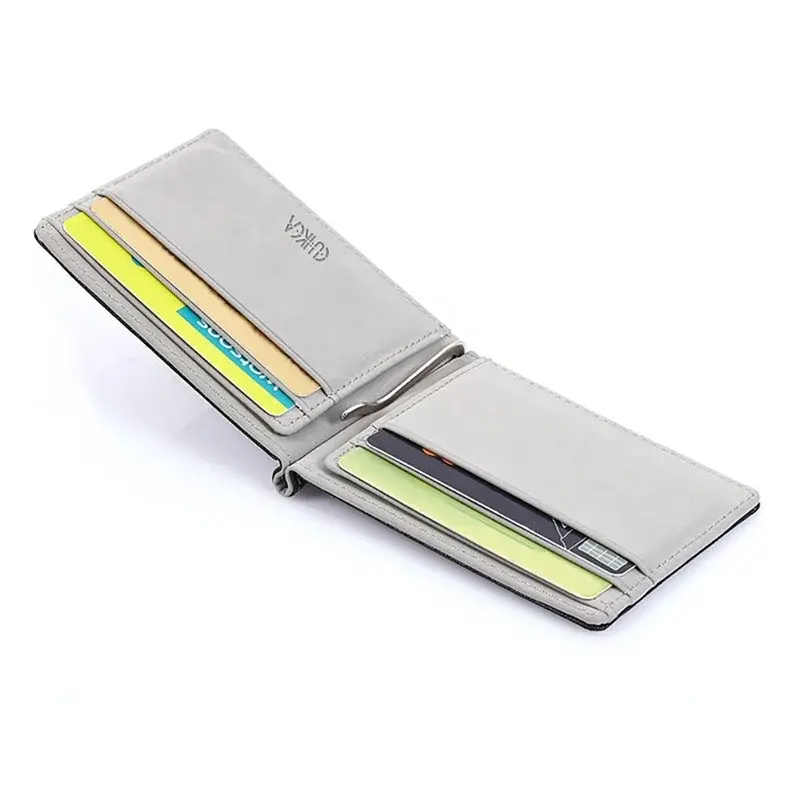 Brand Men Wallet Short Skin Wallets Purses PU Leather Money Clips Sollid Thin Wallet For Men Purses