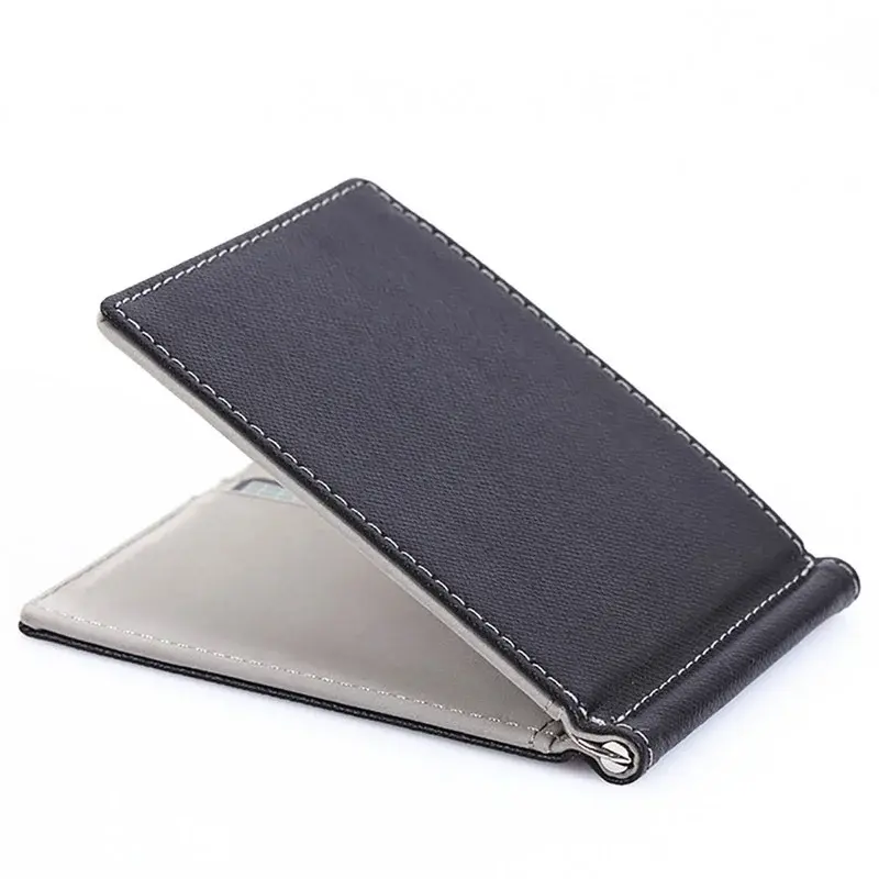 Brand Men Wallet Short Skin Wallets Purses PU Leather Money Clips Sollid Thin Wallet For Men Purses