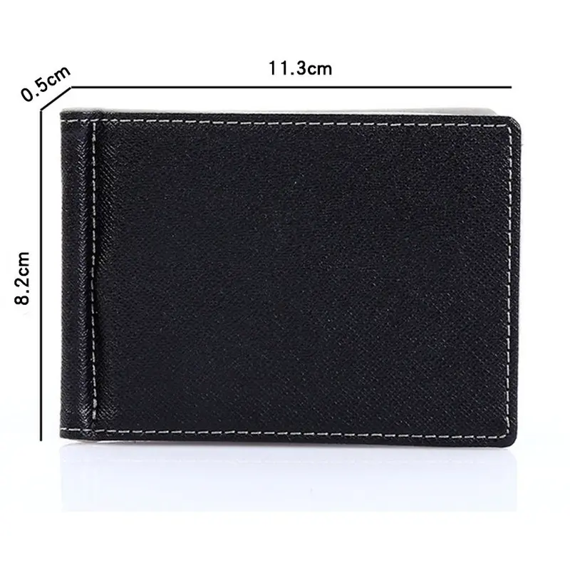 Men Bifold Business Leather Wallet Luxury Brand Famous ID Credit Card Visiting Cards Wallet  Money Clips 2023