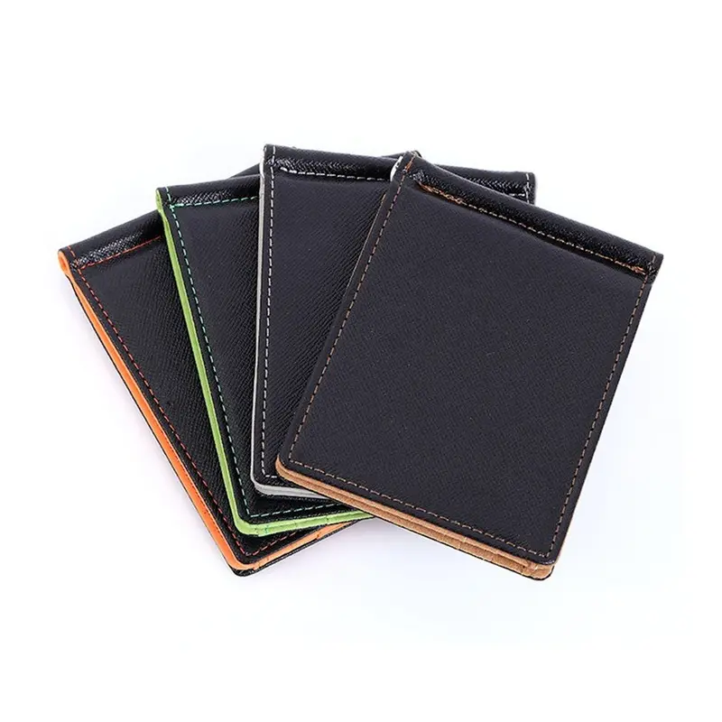 Men Bifold Business Leather Wallet Luxury Brand Famous ID Credit Card Visiting Cards Wallet  Money Clips 2023