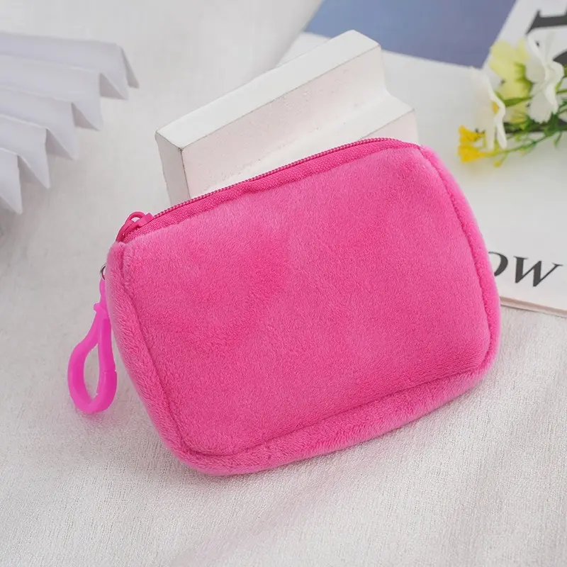 Sanrio Hello Kitty Plush Coin Purse Key Case Bag Girls Wallet Kids Portable Mini Storage Bag Birthday Cute Gifts For Kids Clutch