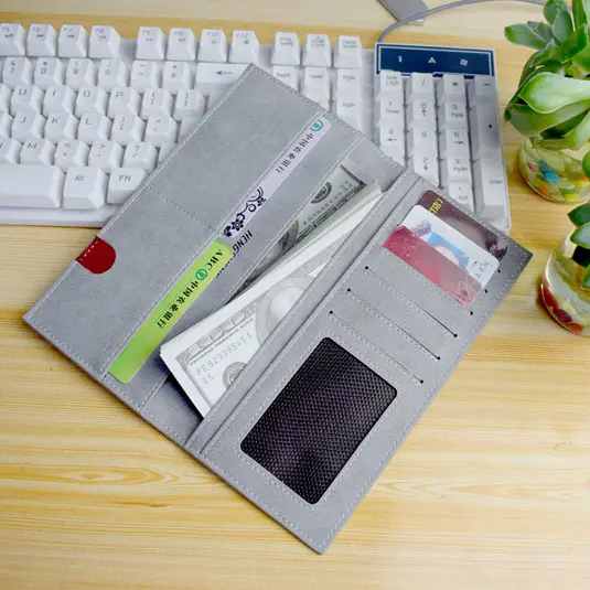 Men's Wallet Thin slim wallet Leather long Male Clutch mens wallets coin hand Purse pocket Cartera hombre billetera hombre 2024