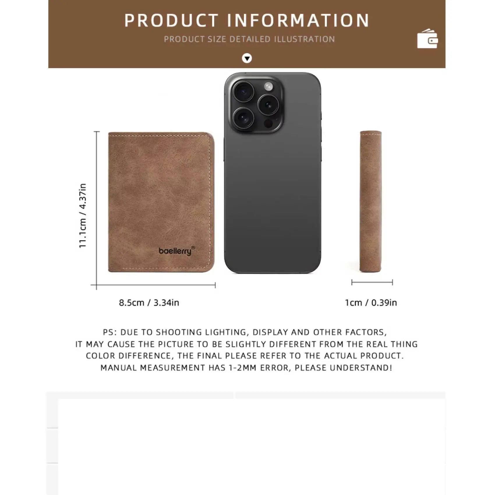 Thin Sanded Leather Multi-Card Driver's License Card Holder Simple Casual New Business Multi-Function Bifold Men's Short Wallet