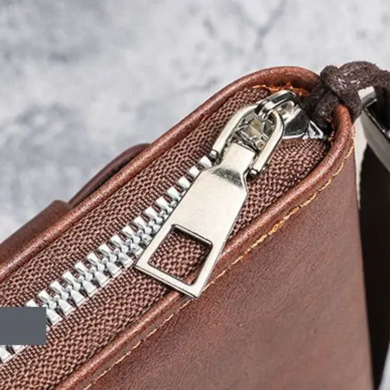 Men's Soft PU Leather Long Wallet Multi Card Card Holder Cash Purse Clutch Bag Ultra Thin Wallet Money Clip with Mobile Wallet