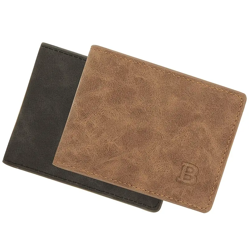 High Quality Fashion Mini Men's Luxury Business Wallet Card Holder Man Purse Coin Bag Zipper Gift For Men