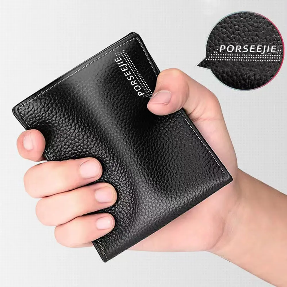 Men Wallet Classic Style Portable Short Male Wallet Mini Anti Theft Coin Purse PU Leather Money Bag Multi-Card Slot Card Holder