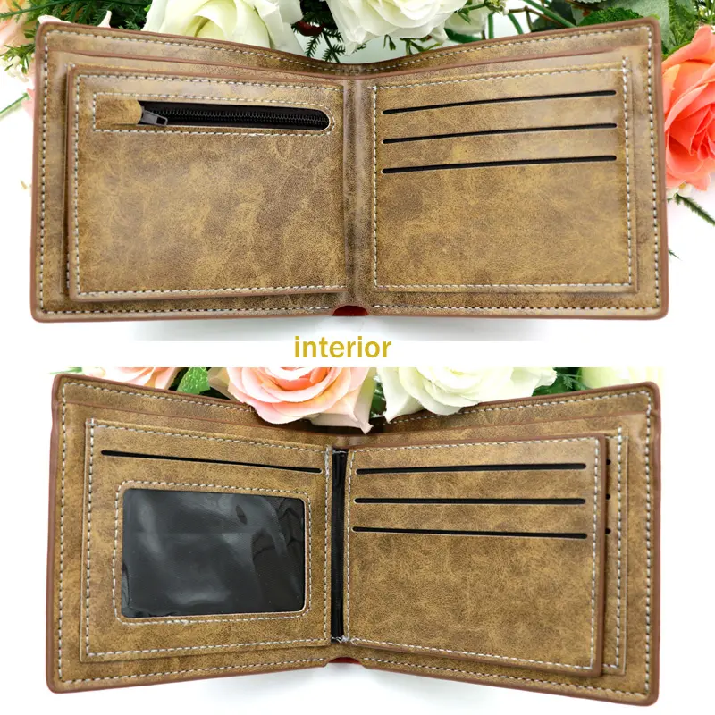 Anime Scout Regiment Khaki Short Men's Wallet Folding Purse