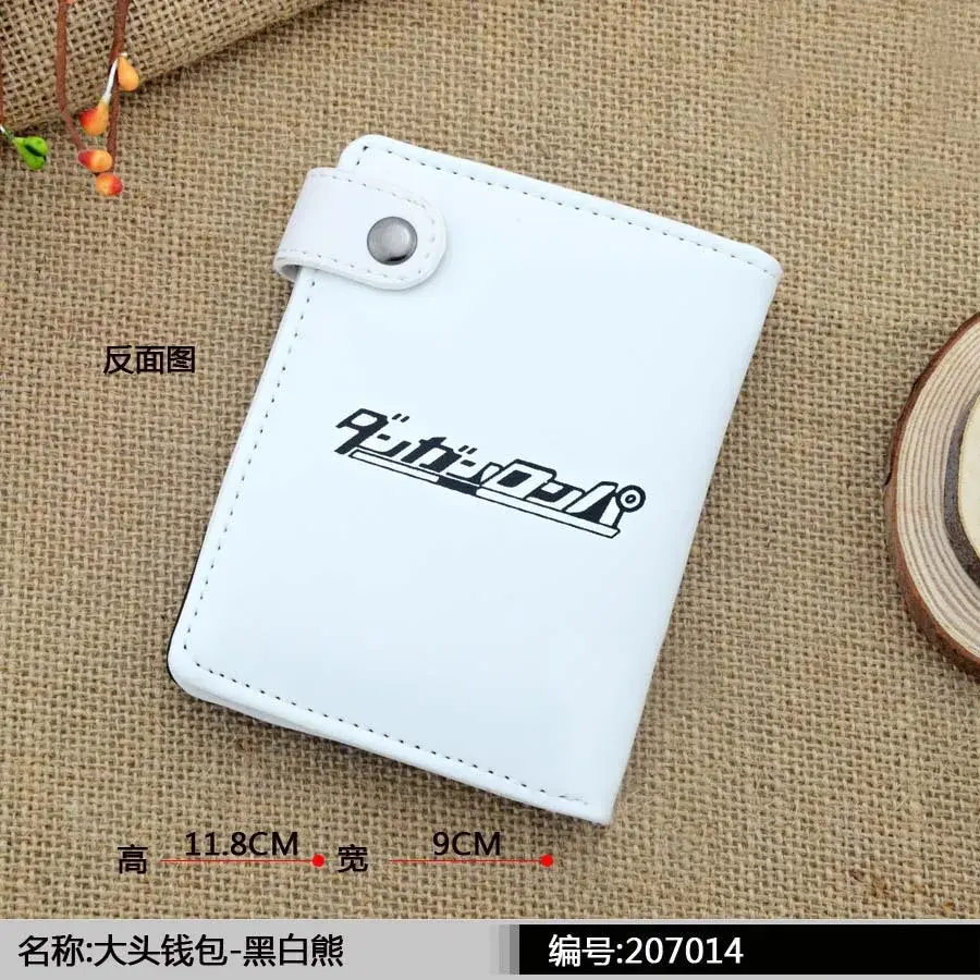 Anime Danganronpa Men Wallets Monokuma Cartoon Short Purse With Coin Bag