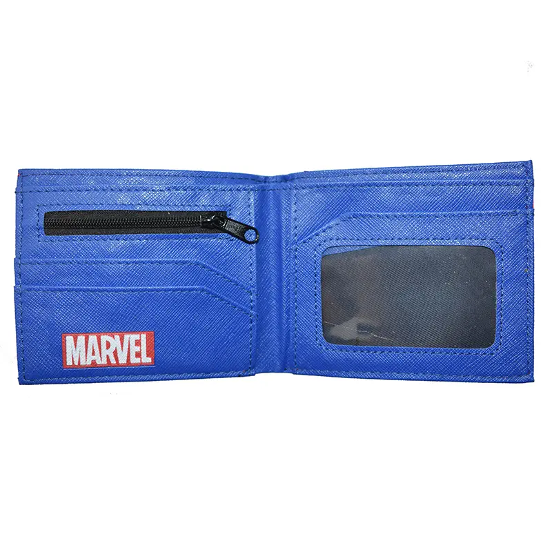 Hot Sell Marvel Comics Spiderman Wallet PVC Short Coin Purse Wholesale