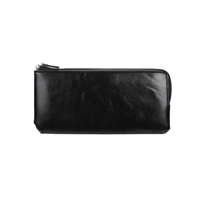Men's Classic Long Wallet - Luxury Brand Zipper Card Holder, Large Capacity Purse with Phone Pocket