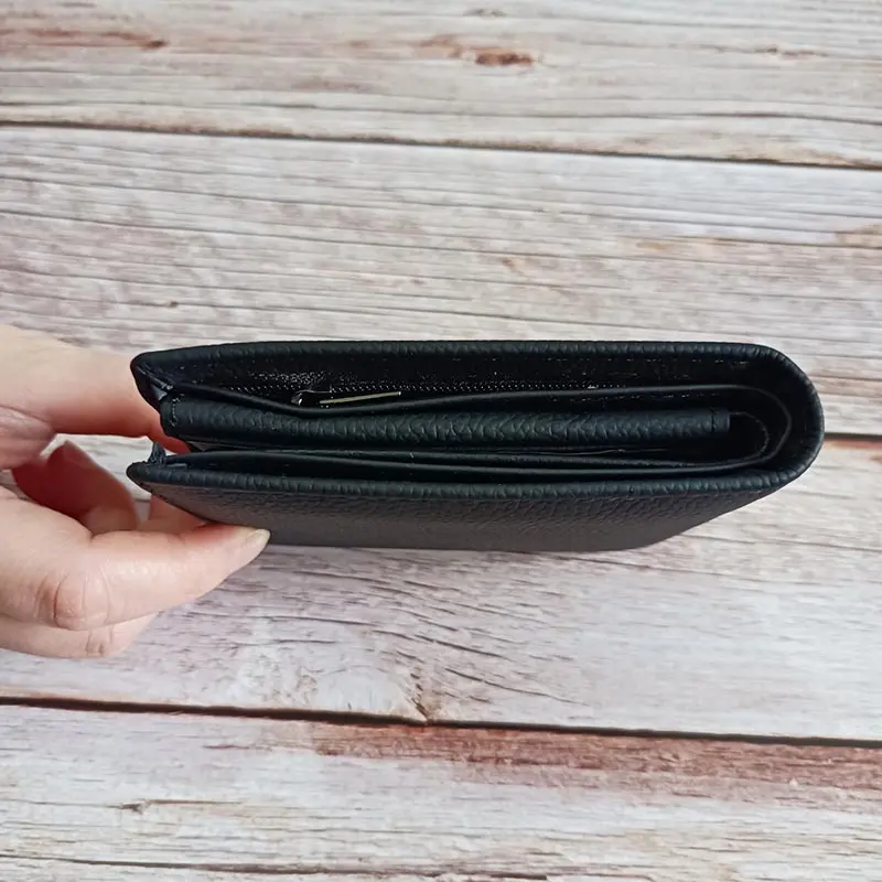 Fashion Genuine Leather Men Wallets Business Men Bifold Wallet Purse with Coin Pocket