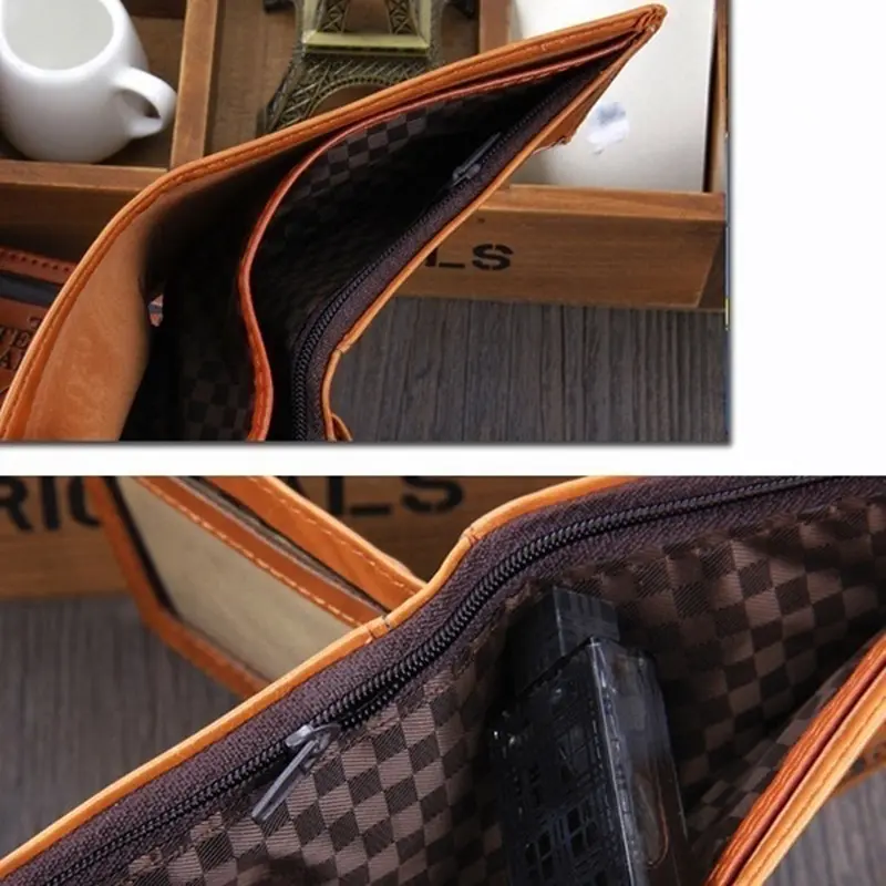Men's Wallets With 100 US Dollar Pattern Wallet  Male Leather Wallet  Photo Card Holder Fashion Large Capacity Wallet