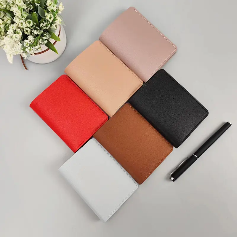 Light Thin Card Bag With Two Fold Buckle Small Wallet Portable Bank Card Driver's License Ultra Light And Thin Card Bag Wallet